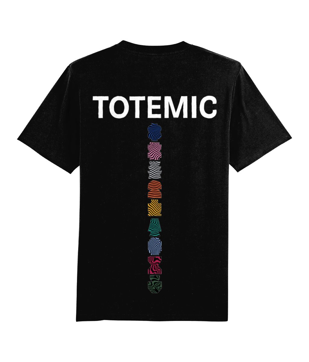 Back Side TOTEMIC t shirt with blocks graphic
